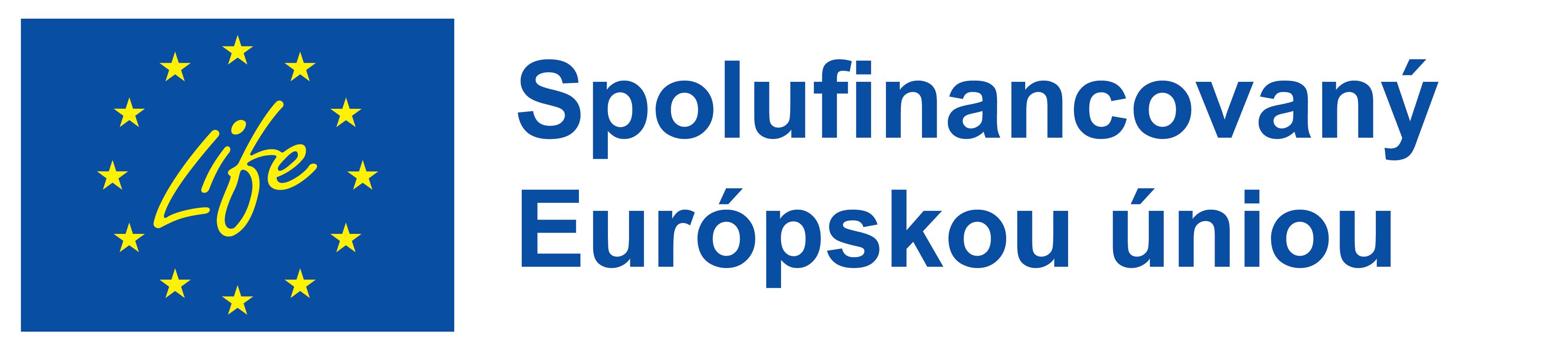 Logo LIFE spolufinancované Európskou úniou